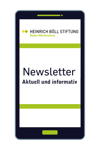 Handy mit Schrift Newsletter